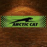 arctic cat racing flag banner 2x8ft