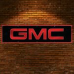 GMC Banner 2x8 ft Racing Car Motor flag Show Man Cave Garage Wall Decor Large Sign Garden Outdoor Indoor Banner