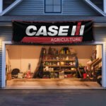Case IH Agriculture Flag Banner 2x8ft Wall decor Garage Wall Decor Large Sign Outdoor Indoor Garden Banner