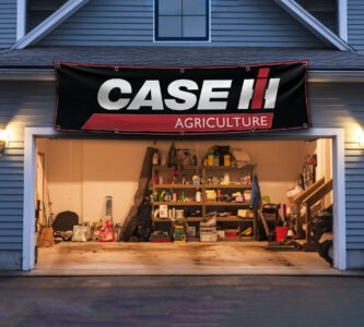 Case IH Agriculture Flag Banner 2x8ft Wall decor Garage Wall Decor Large Sign Outdoor Indoor Garden Banner