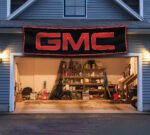 GMC Banner 2x8 ft Racing Car Motor flag Show Man Cave Garage Wall Decor Large Sign Garden Outdoor Indoor Banner