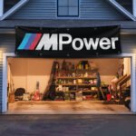 BMW M Power Banner 2x8 ft Car Show Man Cave Racing Flag Garage Wall Decor Large Sign Outdoor Indoor Garden Motorsports Banner