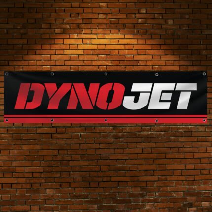 "Enhance your space with this 2x8 ft Dynojet flag banner, perfect for motorcycle enthusiasts and performance parts fans. Featuring bold Dynojet branding and sleek graphics, this banner is an ideal addition to garages, workshops, man caves, or motorcycle show displays. Crafted from durable, high-quality materials, it ensures vibrant colors and long-lasting appeal, suitable for both indoor and outdoor use. Show off your passion for motorcycle tuning and high-performance parts with this eye-catching banner that celebrates Dynojet’s reputation for precision and power. Whether you’re a racer, mechanic, or enthusiast, this Dynojet flag is the ultimate wall décor sign for those who demand performance and style."