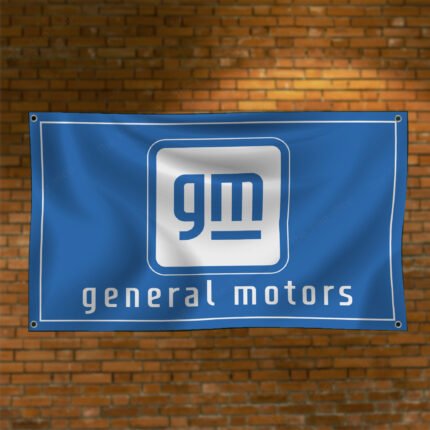 General Motors GM Flag 3x5ft Banner Racing Car Show Man Cave Wall Decor Sign