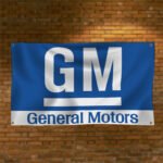 General Motors GM Flag 3x5ft Banner Racing Car Show Man Cave Wall Decor Sign