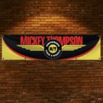 Mickey Thompson Tires Banner Flag Big 2x8ft Car Racing Man Cave Wall Decor Sign