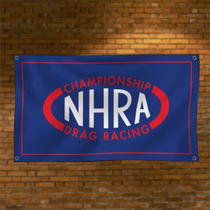 NHRA Drag Racing 3x5 ft Flag - Championship Banner Hot Rod National Association Wall Decor Garage Workshop Display