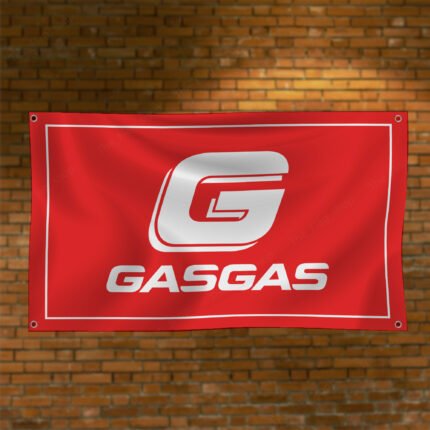 For Gas Gas Motorcycle 3x5 ft Banner MotoGP Racing Man Cave Wall Decor Sign