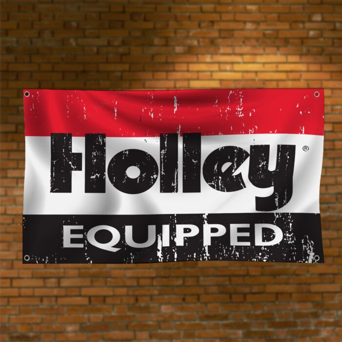 Holley Original Banner Flag 3x5ft Auto Parts Car Garage Man Cave Wall Decor Sign