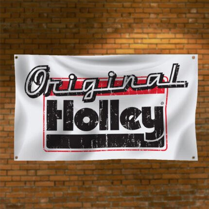 Holley Original Banner Flag 3x5ft Auto Parts Car Garage Man Cave Wall Decor Sign