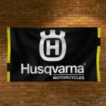 Husqvarna Banner Flag 3x5ft Tools Shop Workshop Garage Man Cave Wall Decor Sign