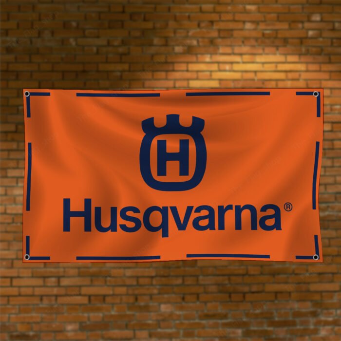 Husqvarna Banner Flag 3x5ft Tools Shop Workshop Garage Man Cave Wall Decor Sign