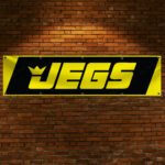 Jegs Racing Flag Banner 2x8ft JEG'S Racing Drag Car Man Cave Flag Wall Decor Sign