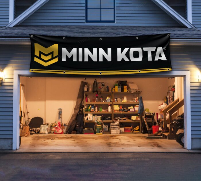 Minn Kota Banner 2x8ft - Trolling Motors for Freshwater Fishing Flag Man Cave Garage Display Wall Decor Sign