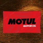 Motul Flag Banner 3x5ft - Motor Oil Racing Car Oil Shop Man Cave Wall Decor Sign