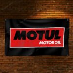 Motul Flag Banner 3x5ft - Motor Oil Racing Car Oil Shop Man Cave Wall Decor Sign