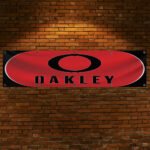 Oakley Banner 2x8 ft Sunglasses Promotional Man Cave Wall Decor Garage Sign – Perfect for Oakley Fans & Collectors!