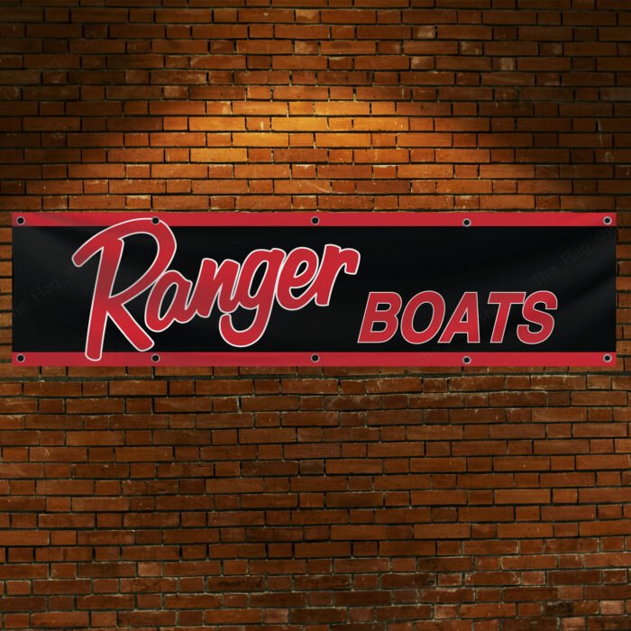 Ranger Boats 2x8 ft Flag Banner – Marine Boats, Fishing, Man Cave Wall Decor Sign