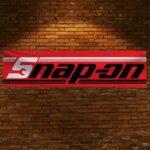 Snap-on Banner 2x8ft – Racing Car Flag, Tools, Garage Man Cave Wall Decor Sign