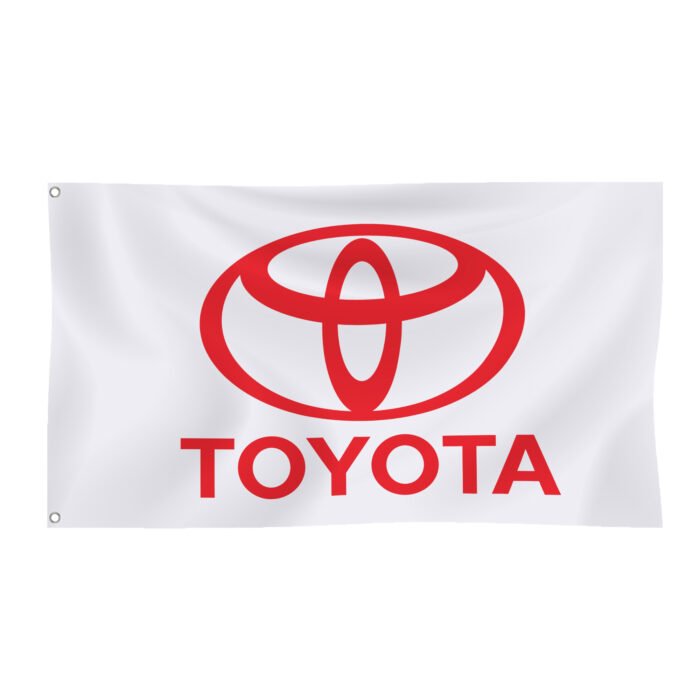 Toyota Flag 3x5ft – Car Show Banner, Garage, Man Cave Wall Decor Sign