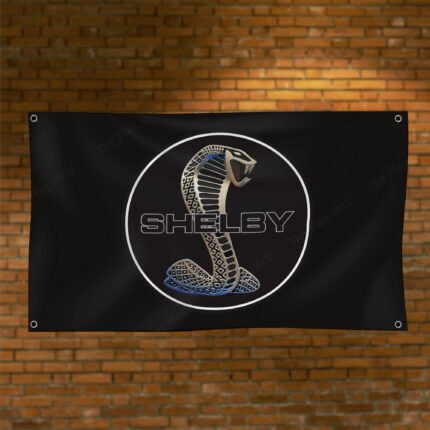 Ford Shelby Cobra Flag 3x5ft Car Truck Banner Garage Man Cave Wall Decor Sign