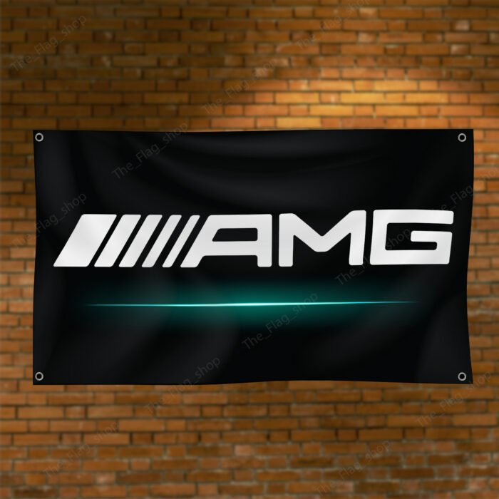 Mercedes Benz AMG 3x5ft Flag Racing Banner Car Show Garage Man Cave Wall Decor