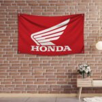 Honda 3x5ft Flag Racing Banner Garage Workshop Man Cave Wall Decor Sign