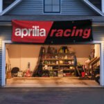 Aprilia Racing 2x8ft flag Banner Motorcycle Garage Man Cave Wall Decor Sign
