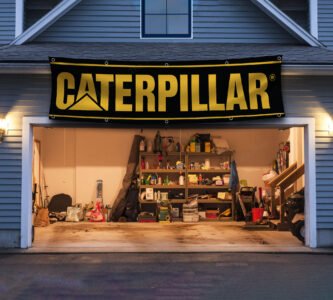 "Celebrate the legacy of Caterpillar with this 2x8 ft CAT Heavy Equipment banner flag. Perfect for fans of industrial machinery, heavy equipment operators, and Caterpillar enthusiasts, this banner features bold CAT branding and iconic graphics. Ideal for decorating garages, man caves, workshops, or offices, it adds a rugged, industrial touch to your wall décor. Crafted from durable, high-quality materials, this banner is designed for both indoor and outdoor use, making it a versatile choice for showcasing your appreciation for Caterpillar’s excellence in heavy machinery. Whether for personal or professional spaces, this Caterpillar banner is a must-have sign for fans of power, performance, and durability."