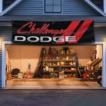 Dodge Challenger Banner 2x8 ft Car Hellcat flag Show Man Cave Garage Wall Decor Large Sign Garden Outdoor Indoor Banner