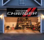 "Celebrate the power and performance of the iconic Dodge Charger with this 2x8 ft banner, a must-have for muscle car enthusiasts and Dodge fans. Featuring bold Dodge Charger branding and striking graphics, this banner adds a dynamic touch to any garage, workshop, man cave, or car show display. Crafted from durable, high-quality materials, it ensures long-lasting vibrancy and is suitable for both indoor and outdoor use. Whether you're showcasing your passion for the Charger’s legacy in American muscle cars or creating a standout décor piece, this banner is perfect for expressing your love for Dodge’s blend of style, speed, and performance."