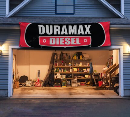 "Showcase your passion for power and performance with this 2x8 ft Duramax Diesel banner, a must-have for diesel enthusiasts and truck lovers. Featuring bold Duramax Diesel branding and striking graphics, this banner is perfect for garages, workshops, man caves, or truck show displays. Crafted from durable, high-quality materials, it ensures vibrant colors and long-lasting appeal, making it suitable for both indoor and outdoor use. Whether you’re highlighting your appreciation for heavy-duty engines or decorating your space with iconic diesel branding, this Duramax Diesel banner adds a professional and stylish touch to any setting. Celebrate the reliability and strength of Duramax Diesel with this standout décor piece, ideal for fans of high-performance diesel technology."