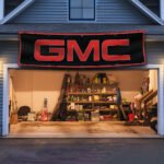 GMC Flag Banner 2x8Ft Car Shop Garage Workshop Flag Man Cave Wall Decor Sign
