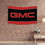 GMC Flag Banner 3x5Ft Car Shop Garage Workshop Flag Man Cave Wall Decor Sign