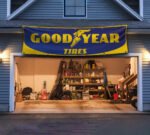 Goodyear Tires Banner Flag 2x8 ft Car Show Garage Man Cave Wall Decor Sign