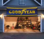 Goodyear Tires Racing Banner Flag 2x8 ft Car Show Garage Man Cave Wall Decor Sign