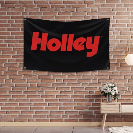 Holley Original Banner Flag 3x5ft Auto Parts Car Garage Man Cave Wall Decor Sign