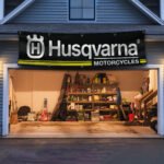 Husqvarna Motorcycles Banner Flag 2x8ft Tools Shop Workshop Garage Man Cave Wall Decor Sign