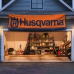 Husqvarna Banner Flag 2x8ft Tools Shop Workshop Garage Man Cave Wall Decor Sign
