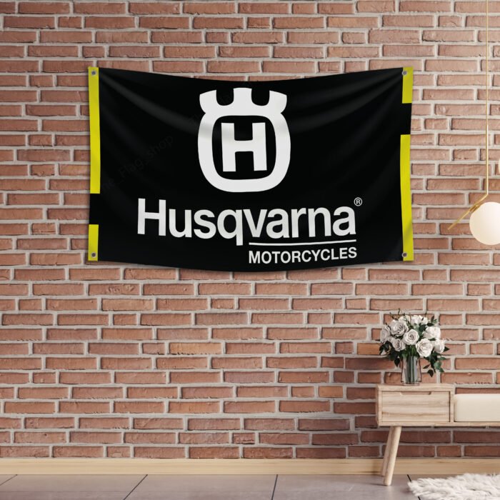 Husqvarna Banner Flag 3x5ft Tools Shop Workshop Garage Man Cave Wall Decor Sign