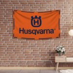 Husqvarna Banner Flag 3x5ft Tools Shop Workshop Garage Man Cave Wall Decor Sign