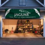 Jaguar The Art of Performance 2x8ft Banner Flag Racing Car Show Garage Man Cave Wall Decor Sign