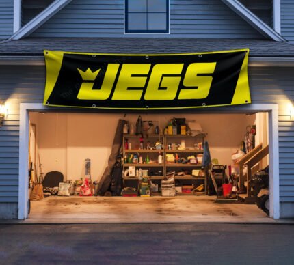 Jegs Racing Flag Banner 2x8ft JEG'S Racing Drag Car Man Cave Flag Wall Decor Sign