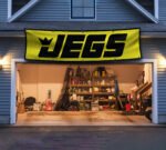 Jegs Racing Flag Banner 2x8ft JEG'S Racing Drag Car Man Cave Flag Wall Decor Sign