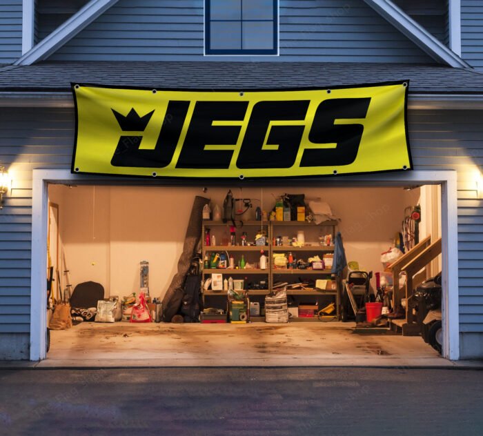 Jegs Racing Flag Banner 2x8ft JEG'S Racing Drag Car Man Cave Flag Wall Decor Sign