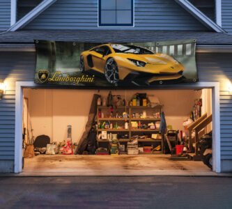Lamborghini banner 2X8 ft Aventador photo poster flag Racing Car Show Man Cave Flag Garage Wall Decor Supercar Large Sign Outdoor Indoor Banner