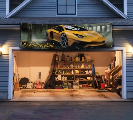 Lamborghini banner 2X8 ft Aventador photo poster flag Racing Car Show Man Cave Flag Garage Wall Decor Supercar Large Sign Outdoor Indoor Banner