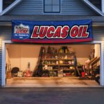 Lucas Oil Flag Banner 2x8 ft Drag Racing Motorcross Man Cave Wall Decor Sign