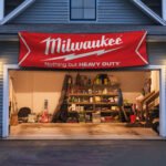 Milwaukee Tools Banner 2x8FT Nothing but the heavy duty Car Show Flag Garage Man Cave Wall Decor Sign