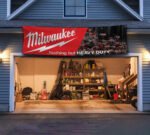 Milwaukee Tools Banner 2x8FT Nothing but the heavy duty Car Show Flag Garage Man Cave Wall Decor Sign